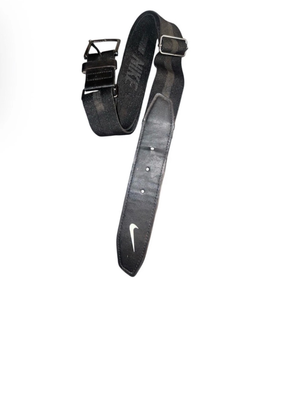 Nike Unisex Black Elastic Baseball Softball Belt - Adjustable One Size